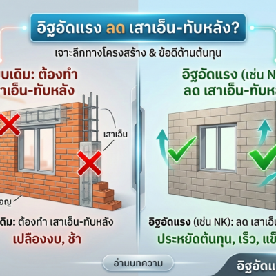 อิฐอัดแรง-ไม่ต้องทำเสาเอ็น–ทับหลัง-จริงหรือเจาะลึกเหตุผลทางโครงสร้าง